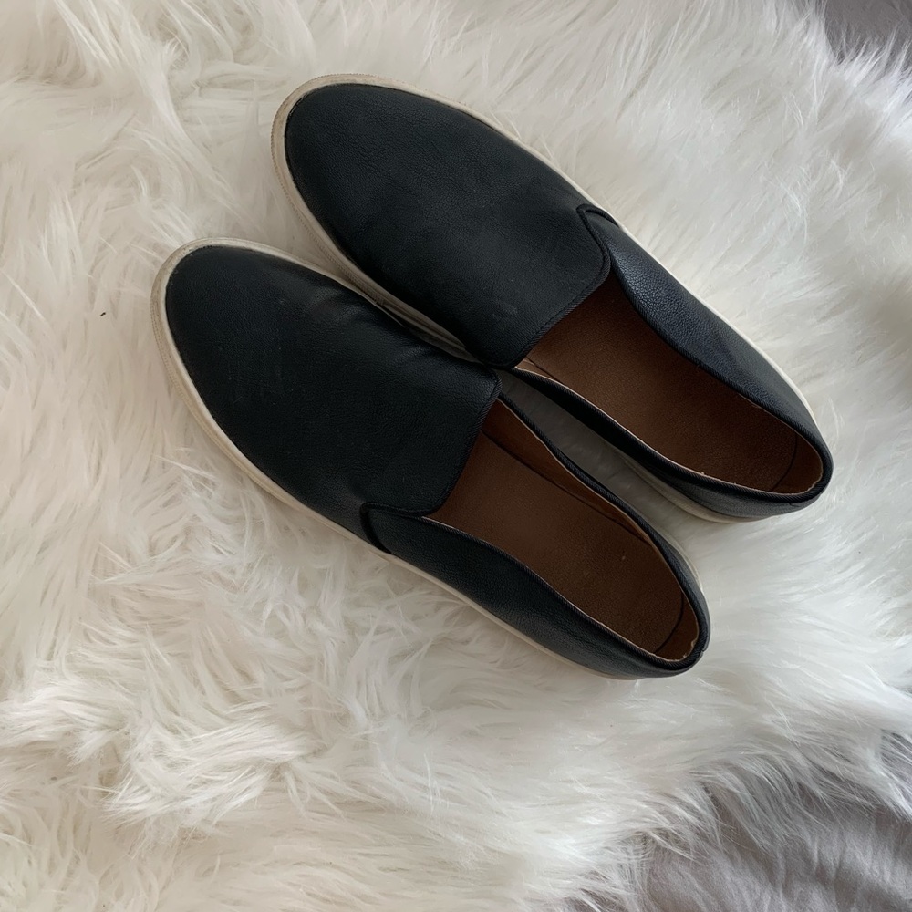 Black slip on shoes